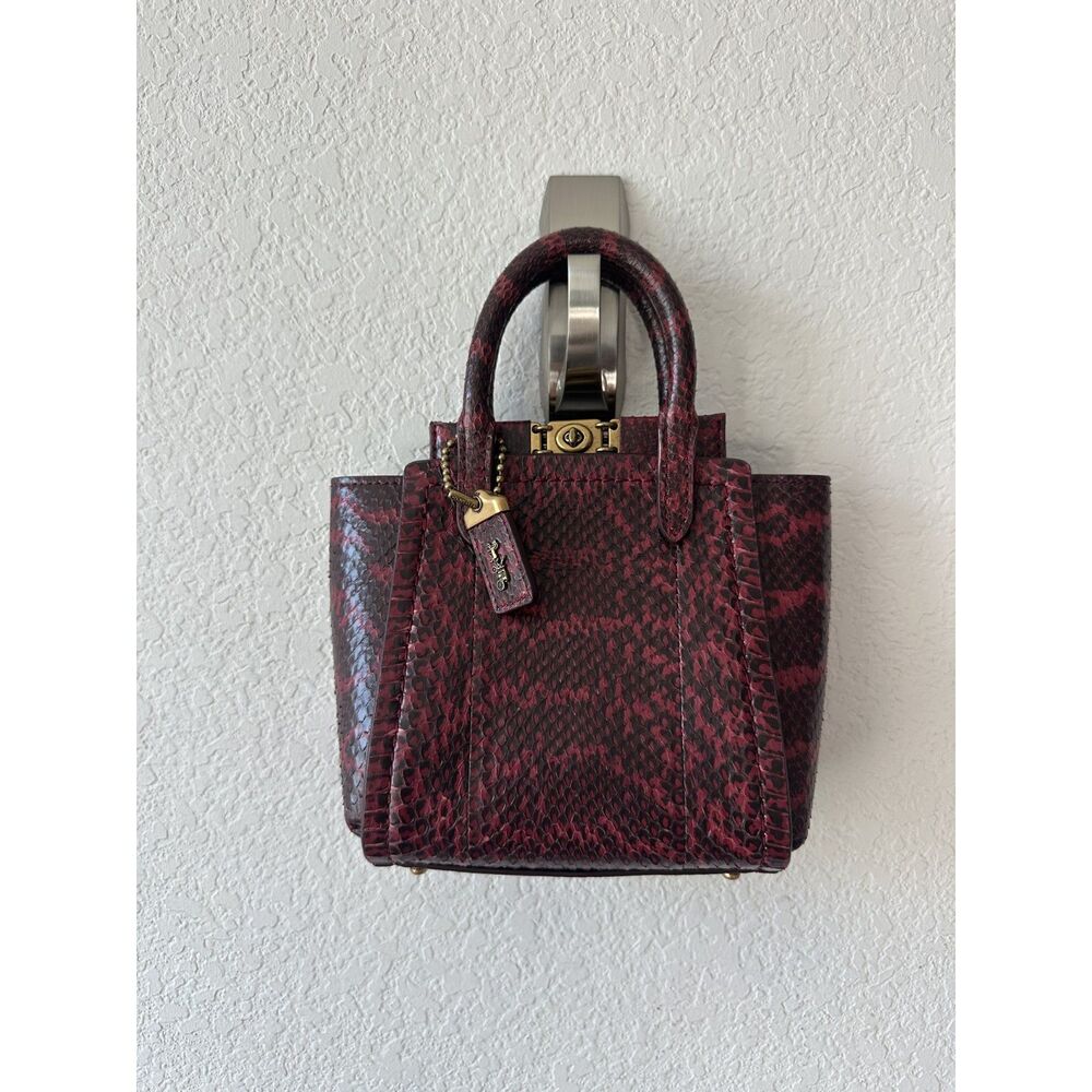 COACH Troupe Tote 16 In Snakeskin - Picture 2 of 6